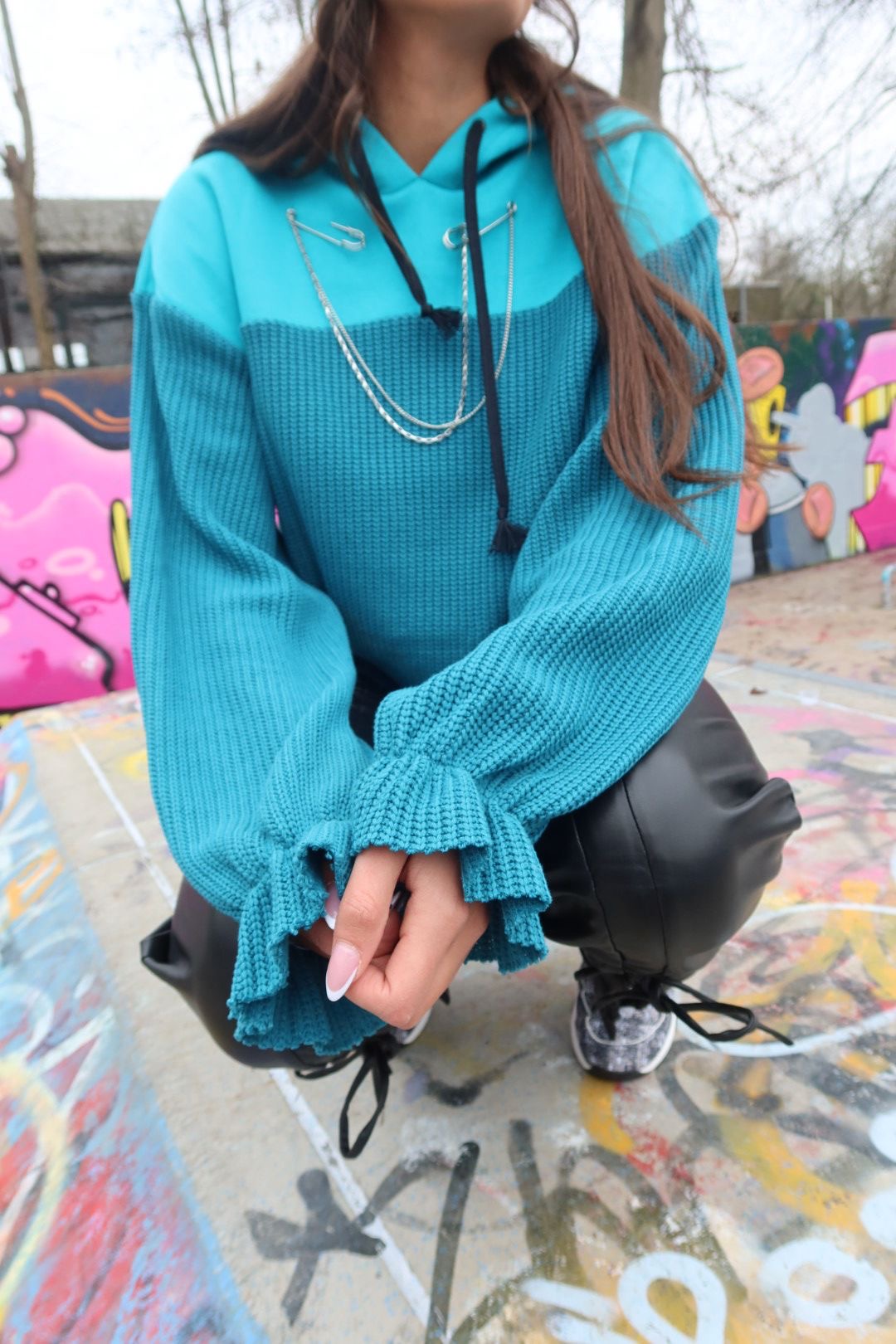 A Spring Break Hoodie Turquoise