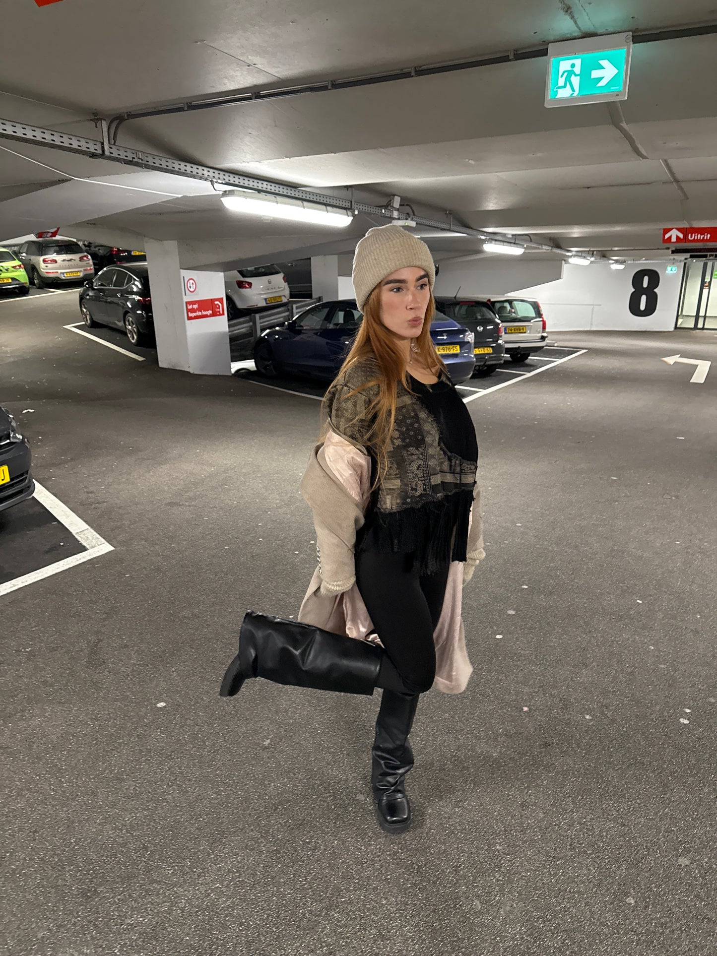 Bandana drop shoulder sweater