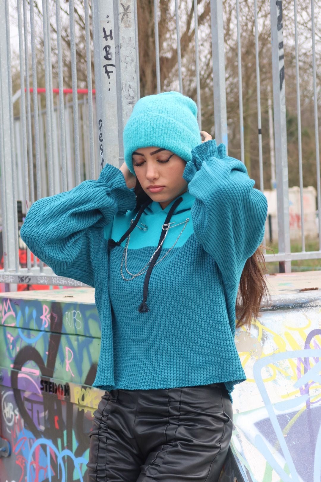 A Spring Break Hoodie Turquoise