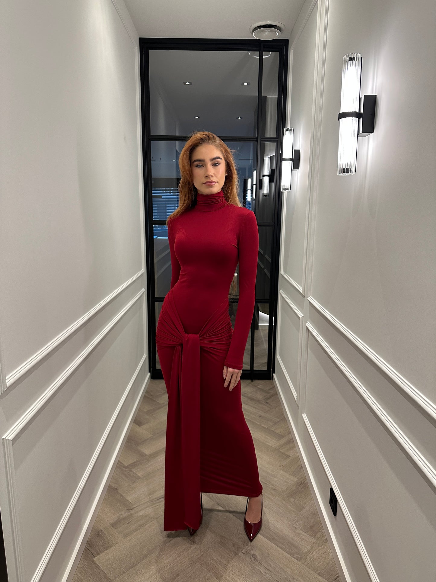 Maxi jurk valentijn rood