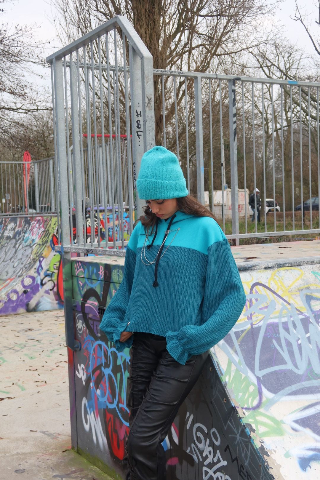 A Spring Break Hoodie Turquoise